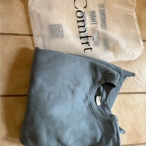 Comfrt Embroidered Blue Willow Crewneck Sweatshirt Women’s 2XL. New